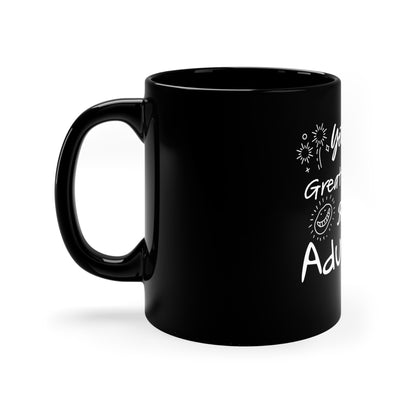 Day ruined by Adulting Black Mug