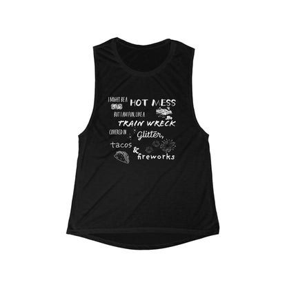 Hot Mess Women's Flowy Scoop Tank