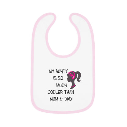 Cool Aunty Baby Contrast Trim Jersey Bib