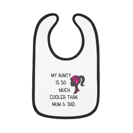 Cool Aunty Baby Contrast Trim Jersey Bib