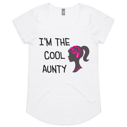 I'm the Cool Aunty - Womens Scoop Neck T-Shirt