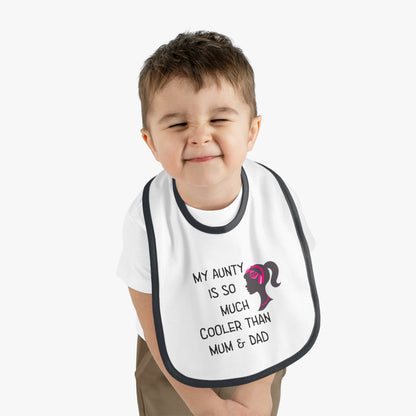 Cool Aunty Baby Contrast Trim Jersey Bib