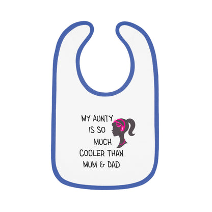 Cool Aunty Baby Contrast Trim Jersey Bib