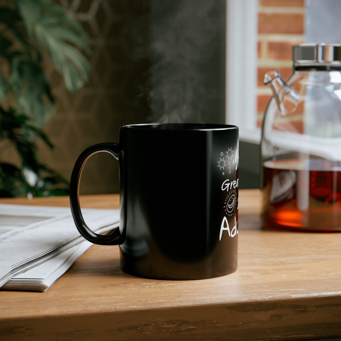 Day ruined by Adulting Black Mug