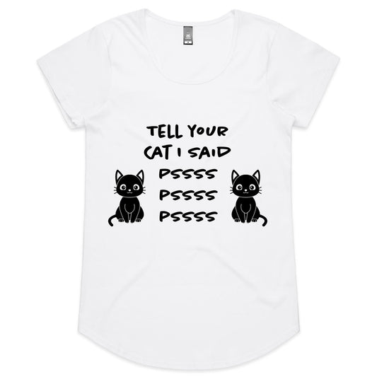 Cat Psss Womens T-Shirt