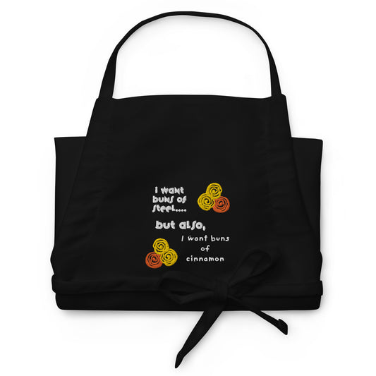 I want Buns, Embroidered Apron